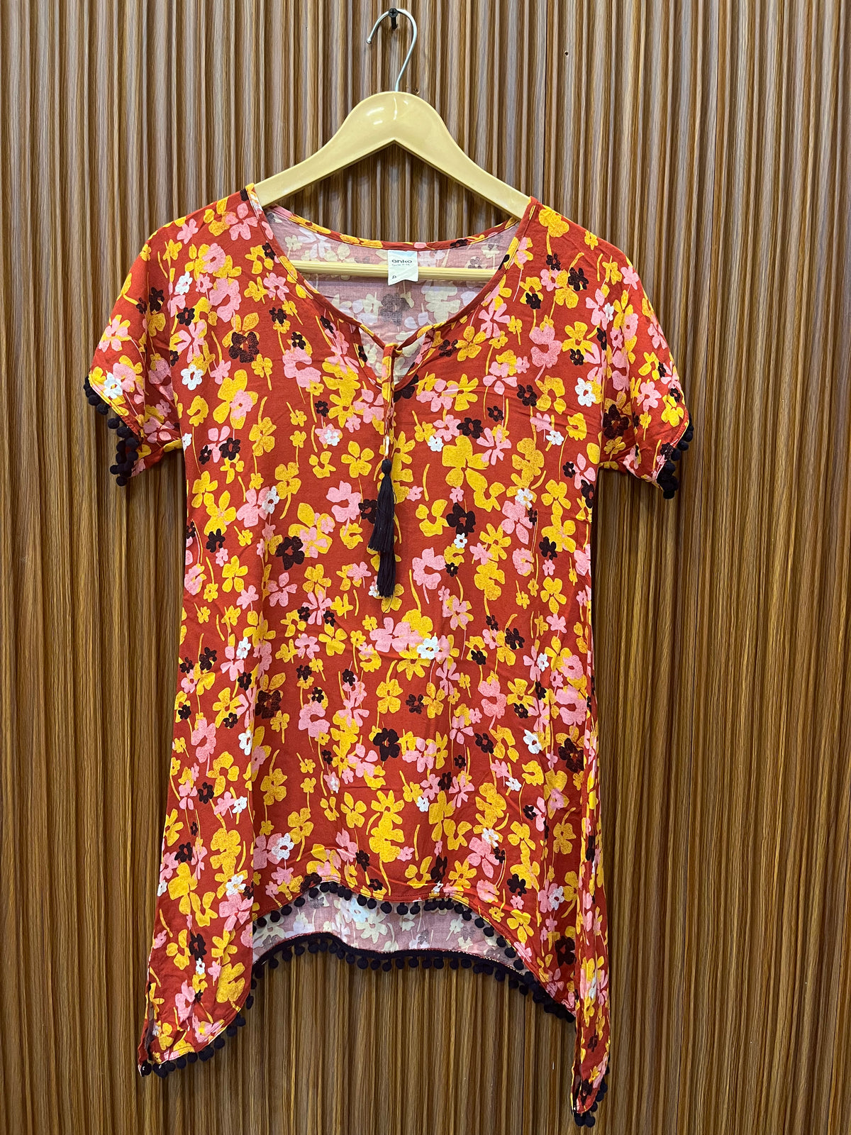 Chest 15 | Length 26 | Womens Half Sleeve Western Top