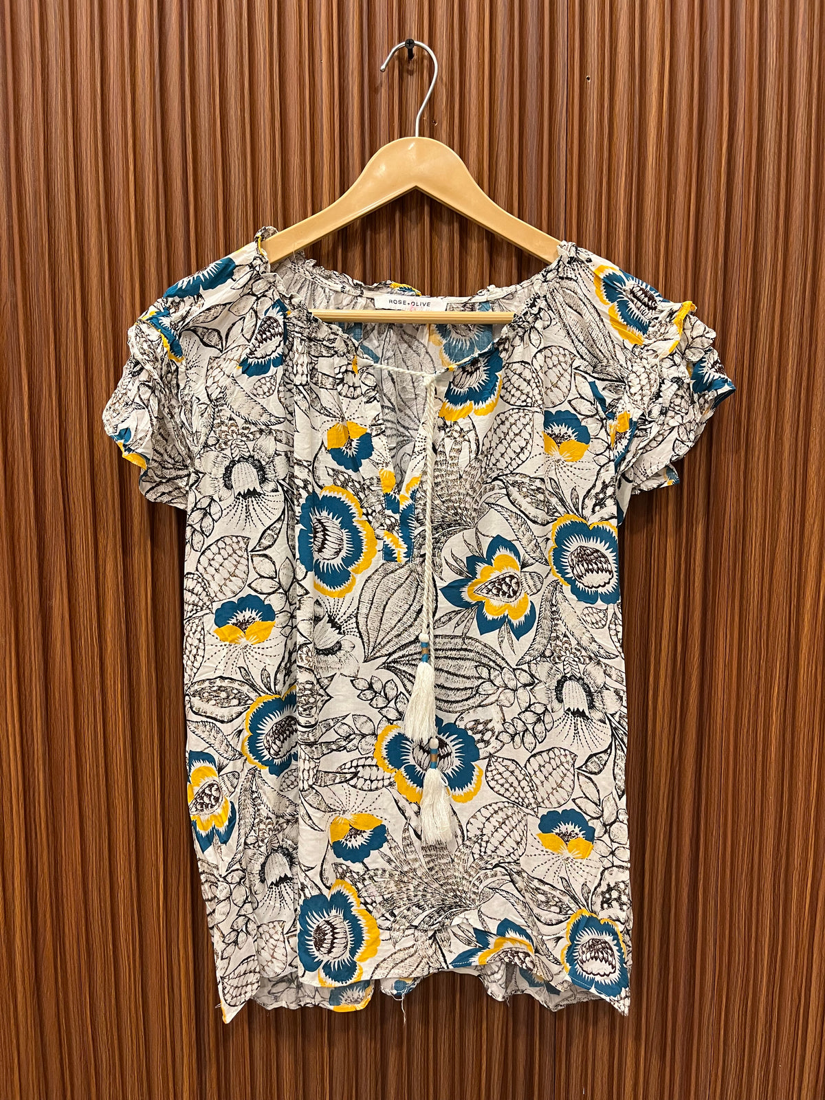 Chest 19  Length 24 | Womens Half Sleeve Western Top