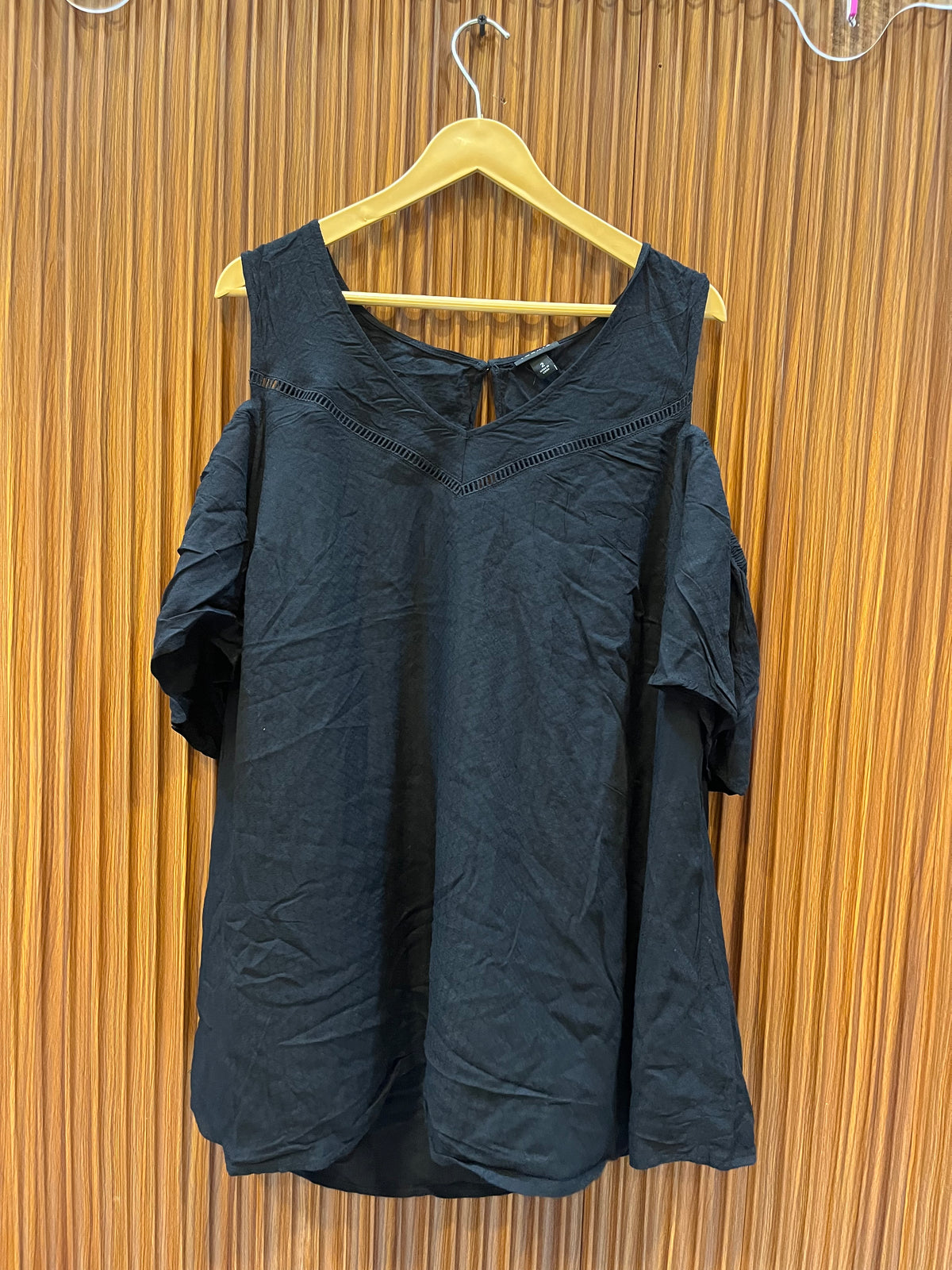 Chest 24 Length 30 | Womens Half Sleeve Western Top