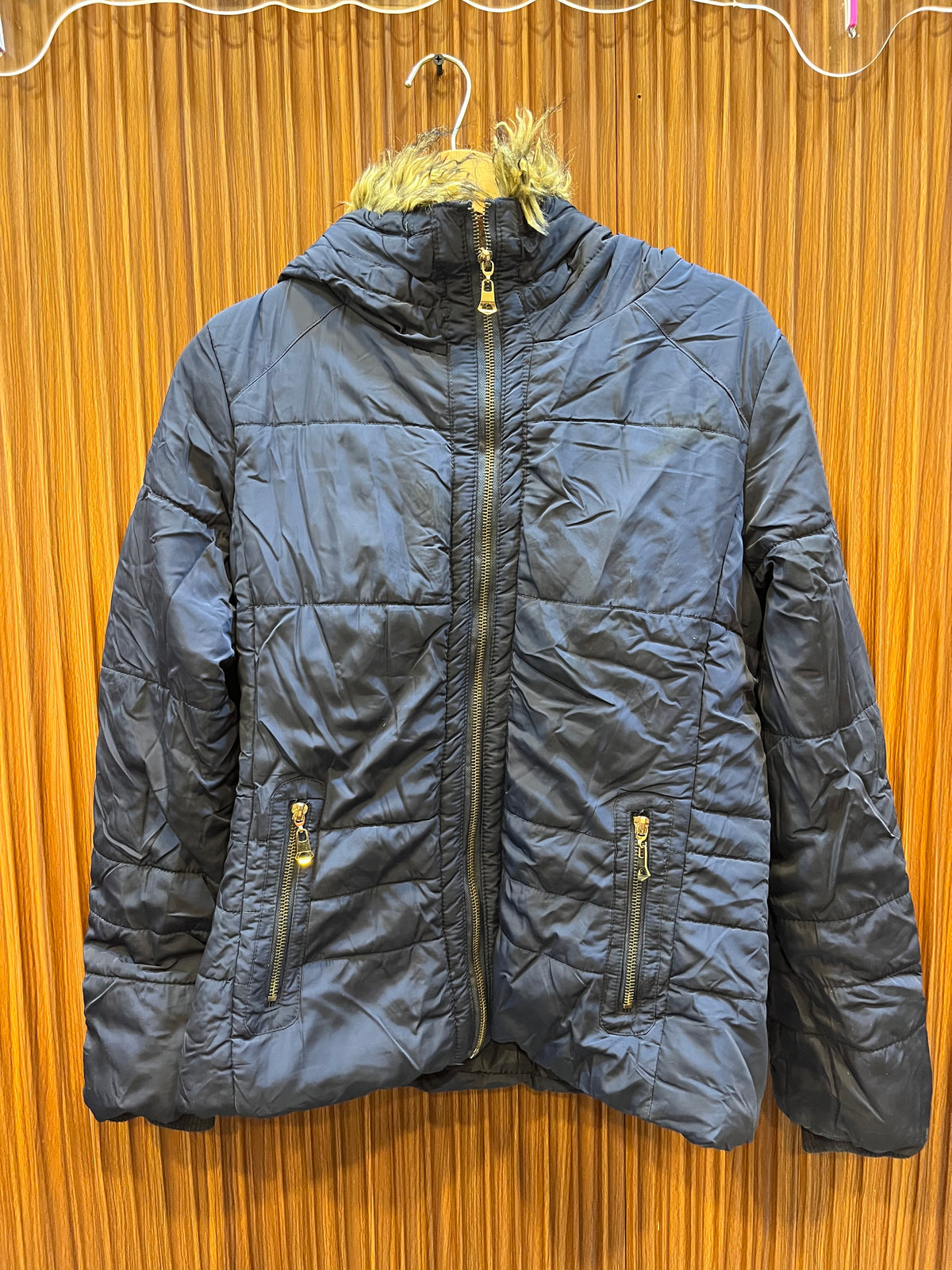 Chest 19 Length 26 | woman branded bumper jacket