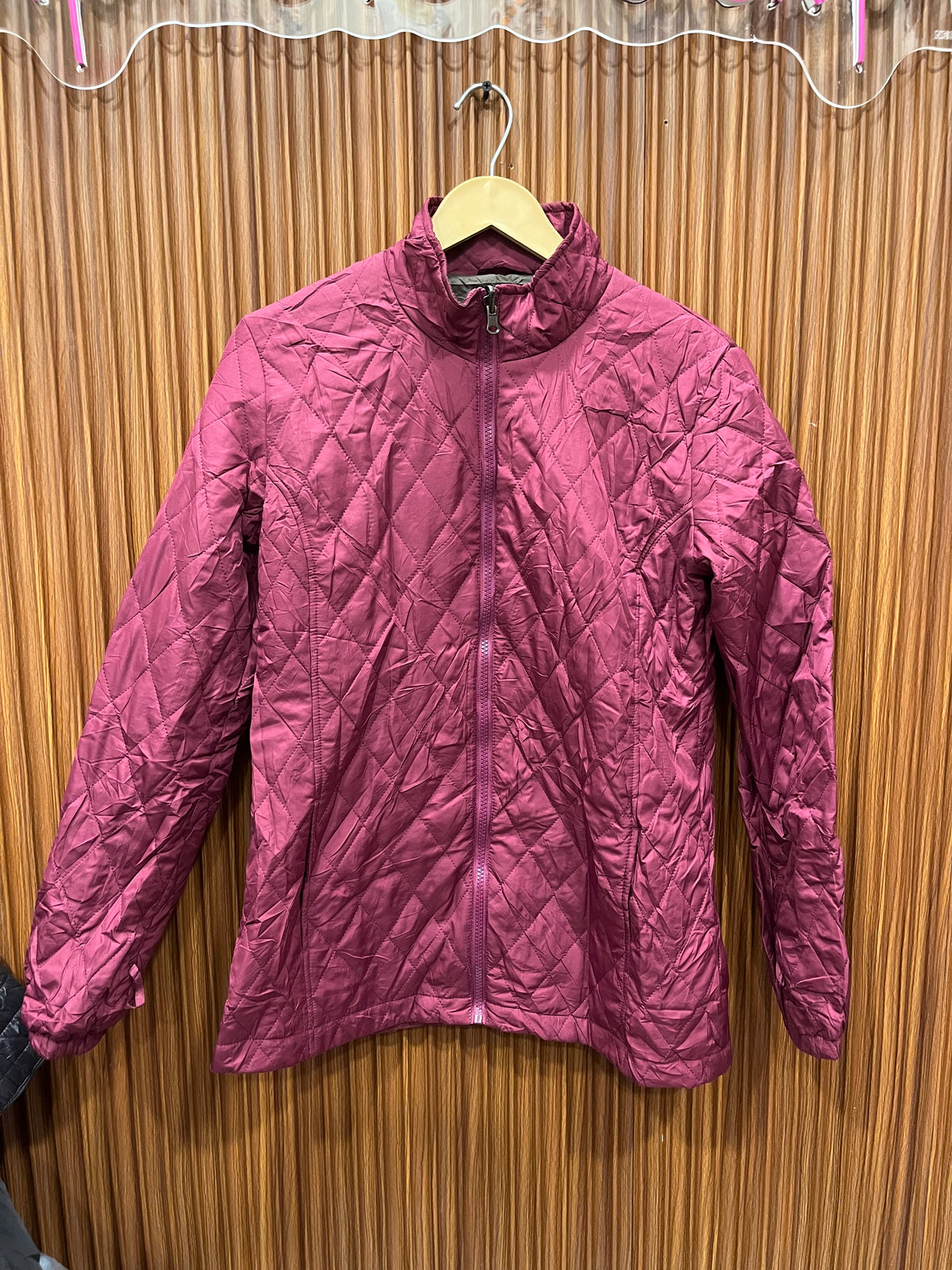 Chest 19 Length 26 | woman branded bumper jacket