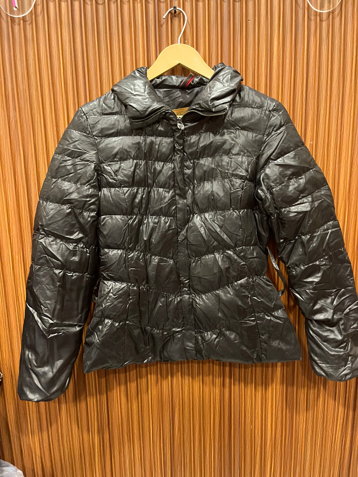 Chest 17 Length 23 | woman branded bumper jacket