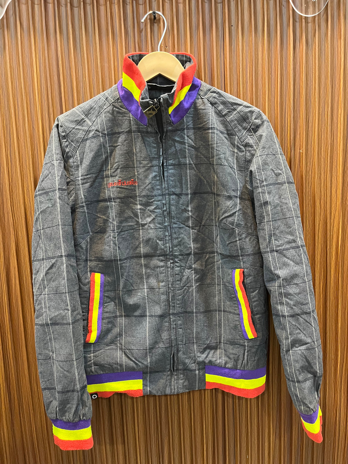 Chest 18 Length 24 | woman branded bumper jacket