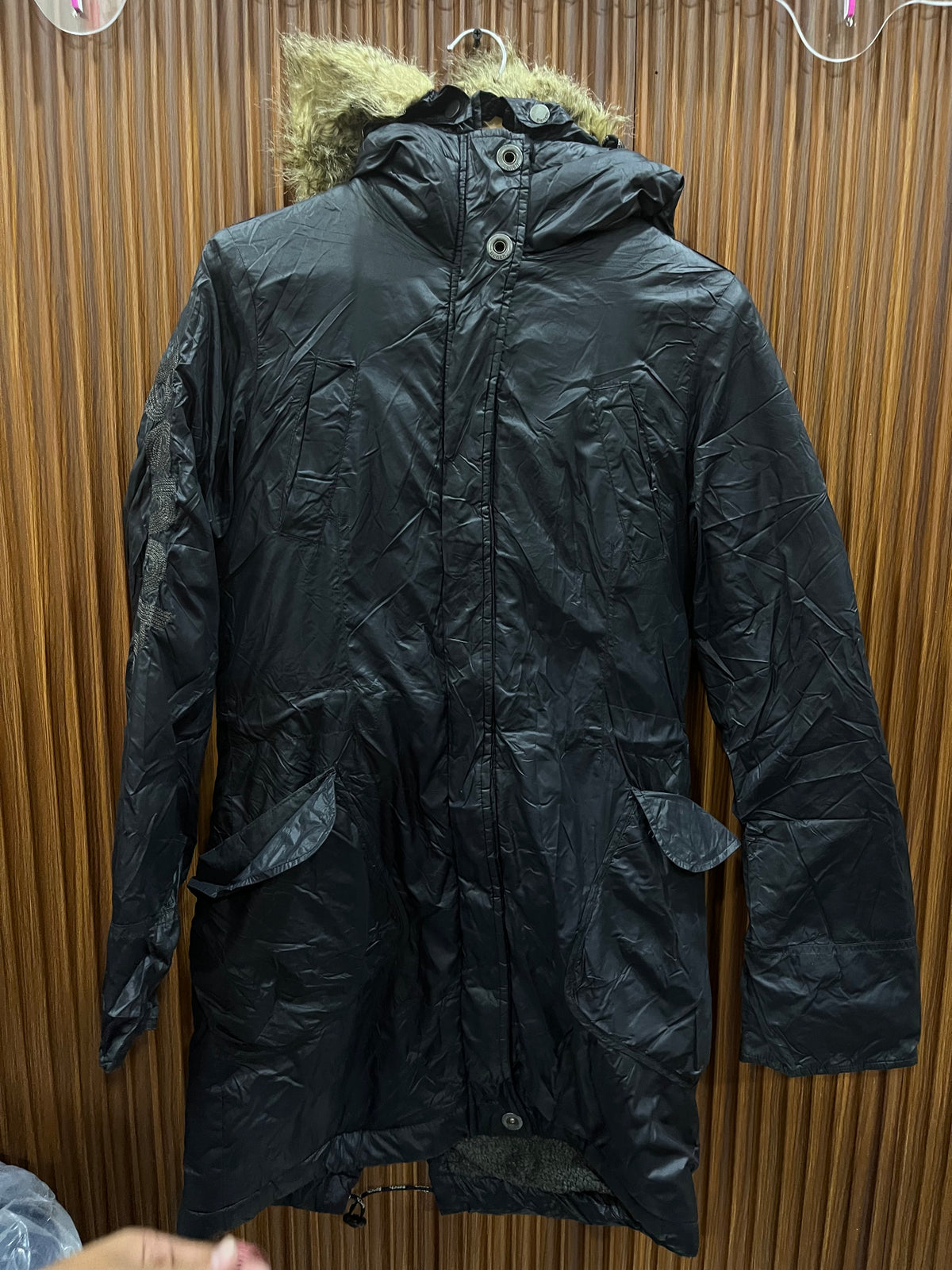 Chest 18 Length 35 | woman branded bumper jacket